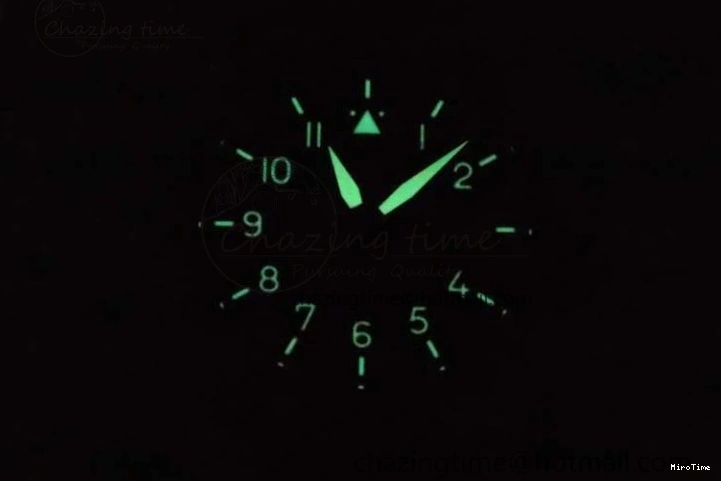 MIROTIME 0312 Mark XVIII IW327006 Titanium M+F 1:1 Best Edition Black Dial on Brown Leather Strap A Efficient 7052